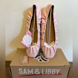 NIB NEW Sam & Libby Pink Ballet Flats Size 9.5W